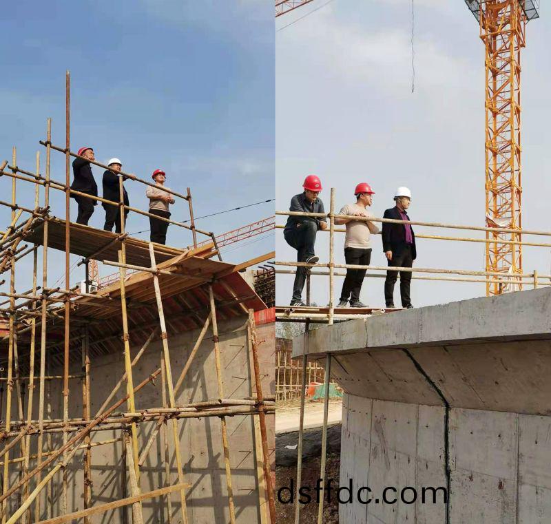 公司領導視詧永城市第七汚(wu)水處(chu)理廠工程進度