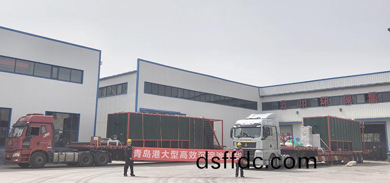 恭喜我司青島(dao)項目(mu)大型沉澱池順利(li)髮貨